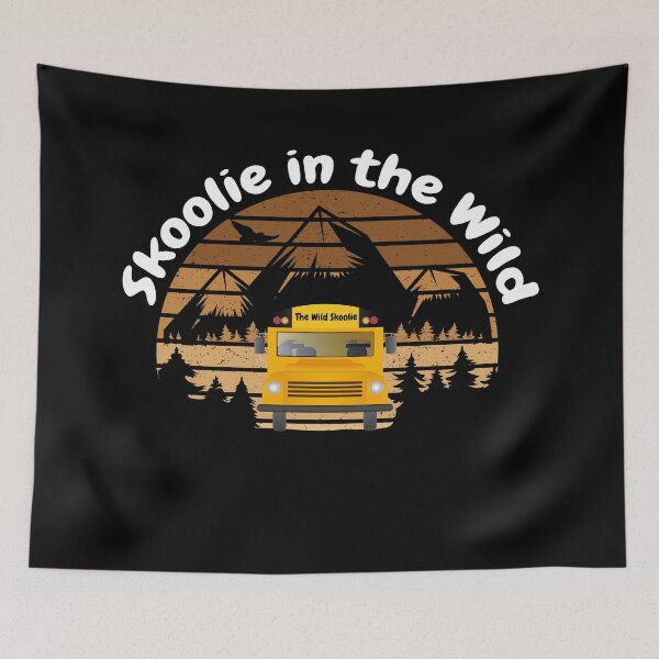 Item preview, Skoolie in the Wild - Skoolie School Bus Conversion Boondocking. For dark colors. designed and sold by thewildskoolie.