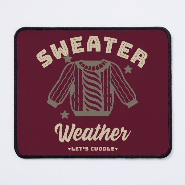 Item preview, Sweater Weather - Let's Cuddle (Dark Red) designed and sold by Quirkdom.