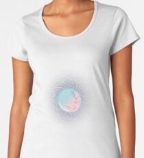 Pink Blue Moon Glow Galaxy Women's Premium T-Shirt