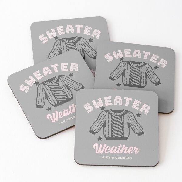 Item preview, Sweater Weather - Let's Cuddle (Grey) designed and sold by Quirkdom.