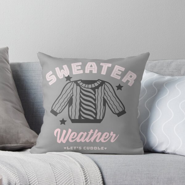 Item preview, Sweater Weather - Let's Cuddle (Grey) designed and sold by Quirkdom.