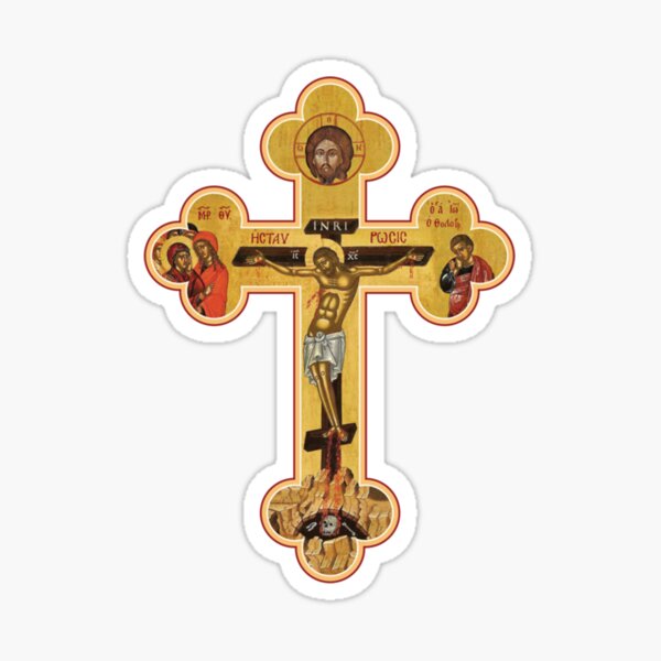 Easter Egg Cross Stickers