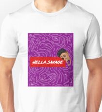 Hella Savage Purple Spiral Swirls Unisex T-Shirt