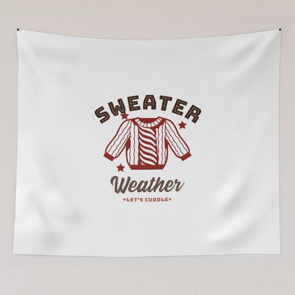 Item preview, Sweater Weather - Let's Cuddle (White) designed and sold by Quirkdom.