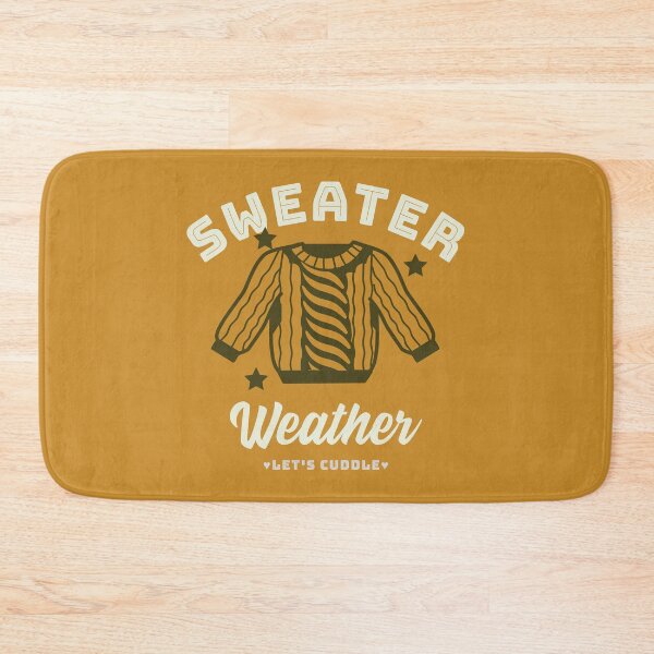 Item preview, Sweater Weather - Let's Cuddle (Mustard Yellow) designed and sold by Quirkdom.