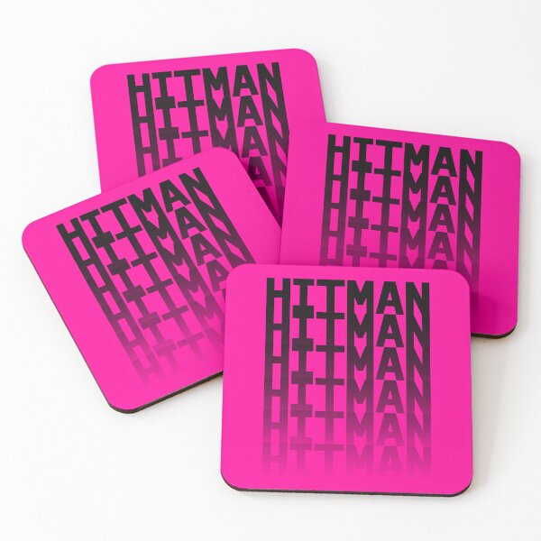 Item preview, HITMAN - BLACK to TRANSPARENT (PINK BG) designed and sold by MaidenofIron157.