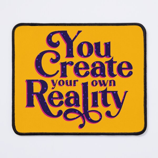 Item preview, “You Create Your Own Reality” Purple Yellow Spiritual Slogan designed and sold by JessicaAmber.