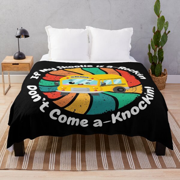 Item preview, If My Skoolie Is a-Rockin Don't Come a-Knockin. For dark colors. designed and sold by thewildskoolie.
