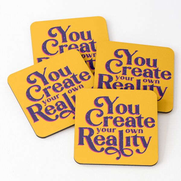 Item preview, “You Create Your Own Reality” Purple Yellow Spiritual Slogan designed and sold by JessicaAmber.