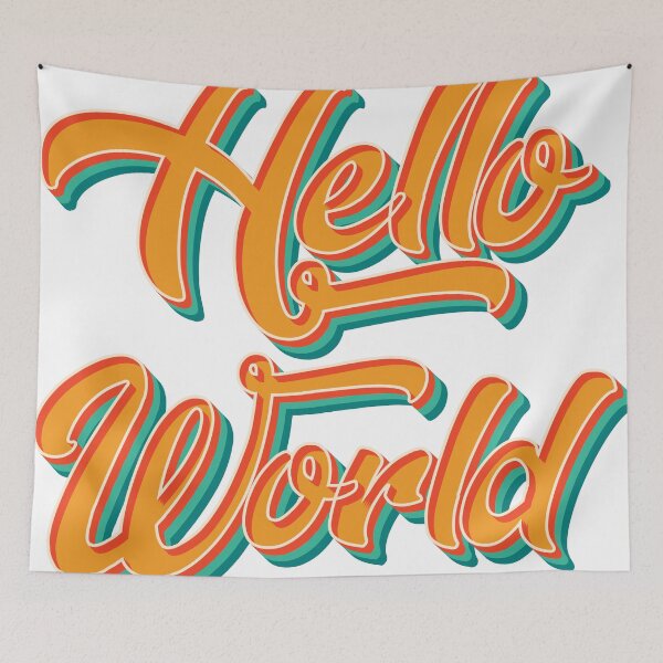 Item preview, Hello World Sticker designed and sold by AnnKiraz.