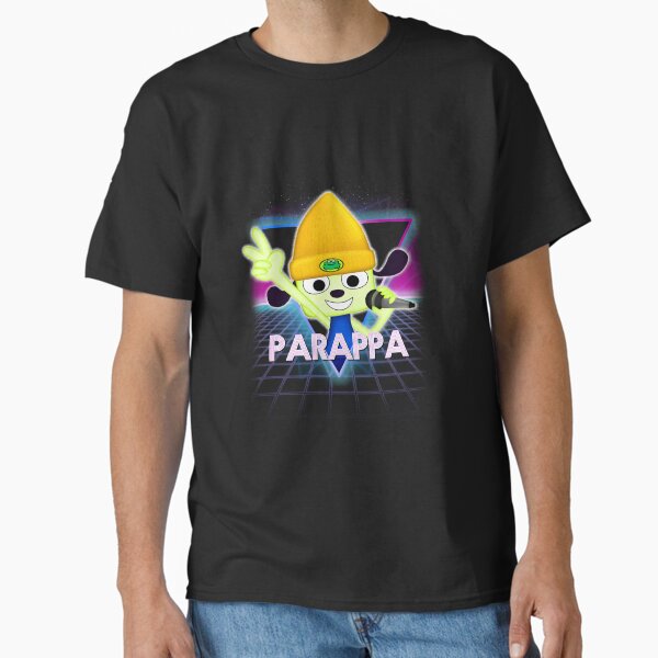 Vista previa del artículo con la obra «Dificultades Travieso Disparos Seductor Parappa El rapero Retro 80S Paisaje de neón Regalo gráfico», diseñado y vendido por ChesneySingharp.