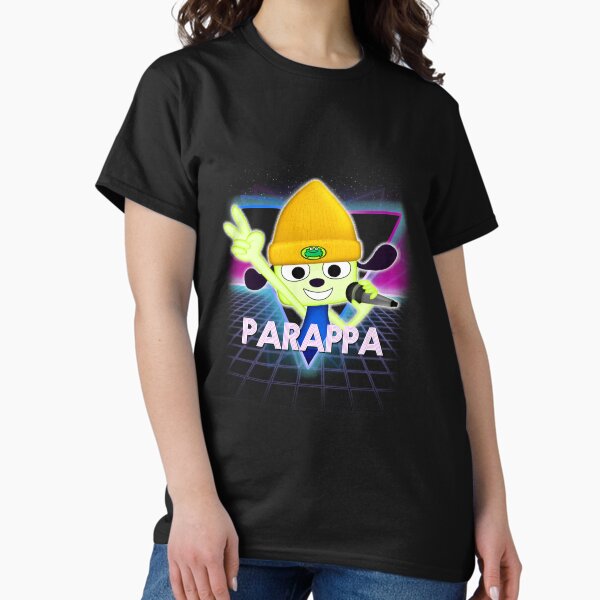Vista previa del artículo con la obra «Dificultades Travieso Disparos Seductor Parappa El rapero Retro 80S Paisaje de neón Regalo gráfico», diseñado y vendido por ChesneySingharp.