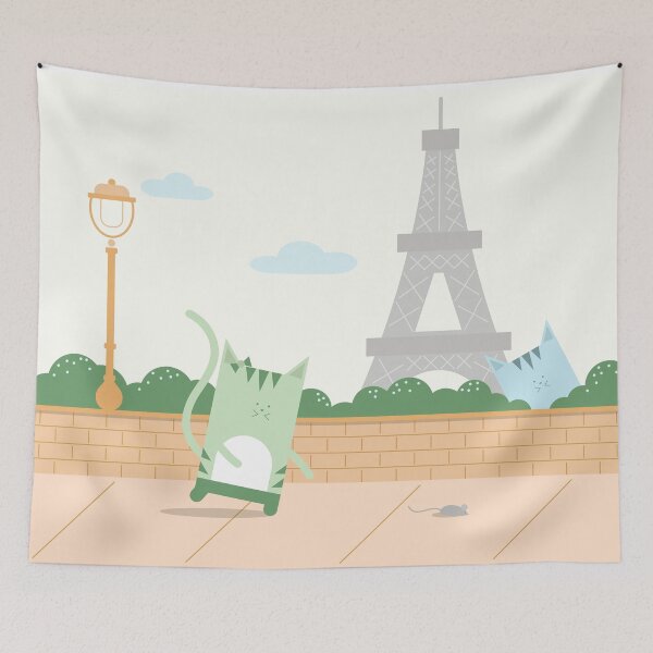 Item preview, Traveling Tabbies: In Paris designed and sold by Jessica Emery-McGregor.