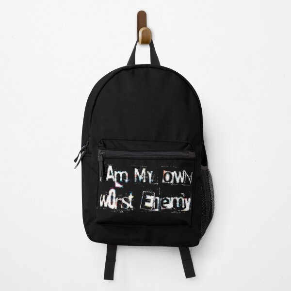Item preview, I am my own worst enemy. Grungy Ransom Text. designed and sold by MunsyArt.