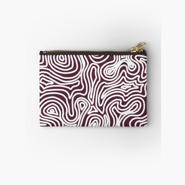 Item preview, White and dark cherry line illustration pattern. Flowing. designed and sold by MagnetitaBySil.