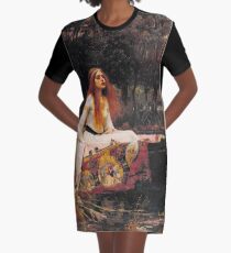 The Lady of Shallot - John William Waterhouse Graphic T-Shirt Dress