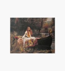 The Lady of Shallot - John William Waterhouse Art Board Print