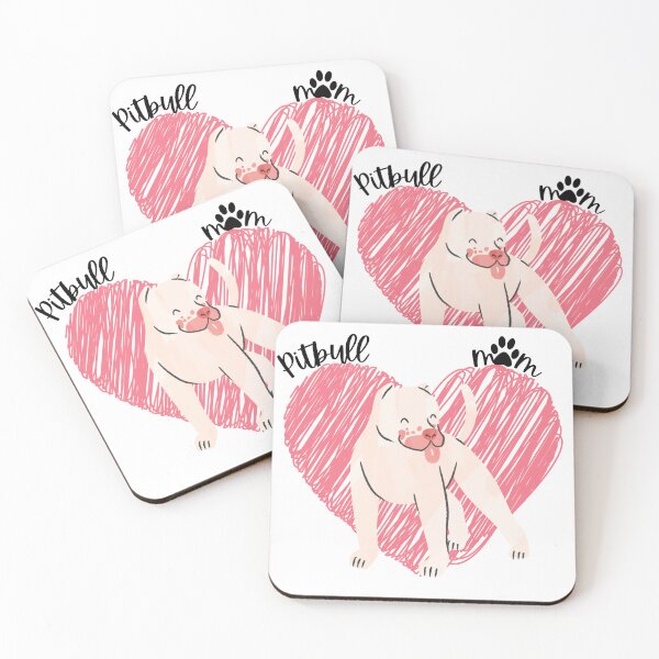 Item preview, Pitbull mom, pink heart, paw print designed and sold by DigitalCutFile.