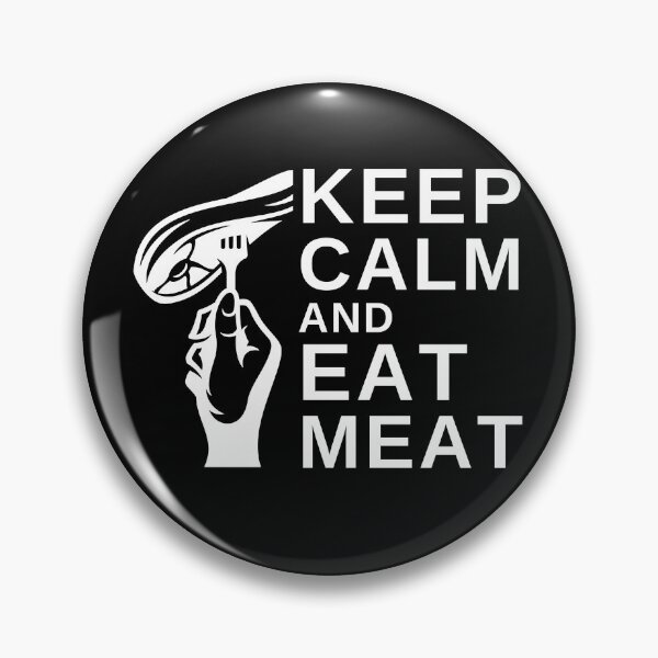 Item preview, Keep Calm and Eat Meat - Funny BBQ designed and sold by MacAndMoose.