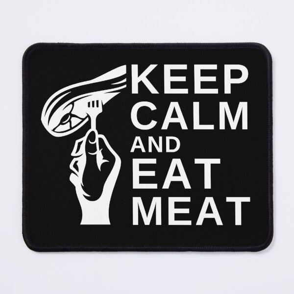Item preview, Keep Calm and Eat Meat - Funny BBQ designed and sold by MacAndMoose.
