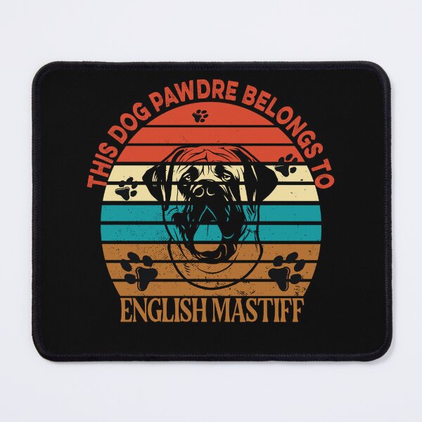 Item preview, Dog Pawdre Dad English Mastiff Owner Vintage designed and sold by Cuddlythopia.