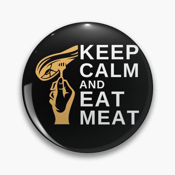 Item preview, Keep Calm and Eat Meat - Funny BBQ designed and sold by MacAndMoose.