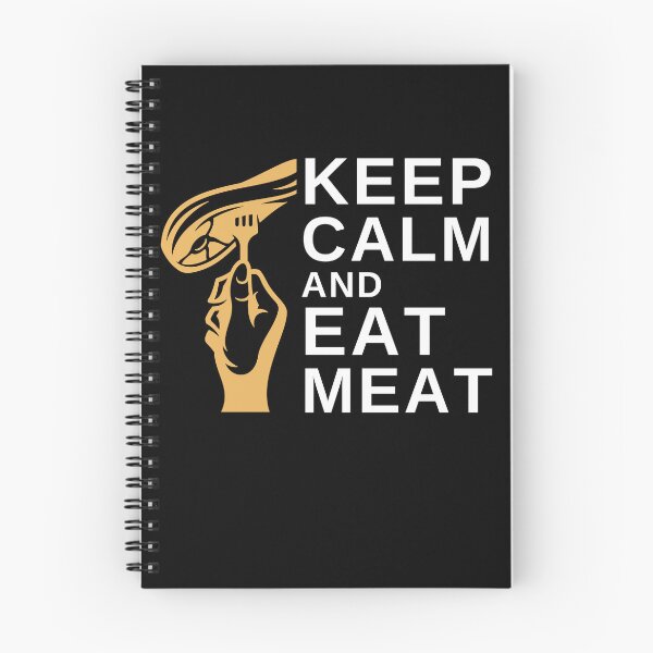 Item preview, Keep Calm and Eat Meat - Funny BBQ designed and sold by MacAndMoose.