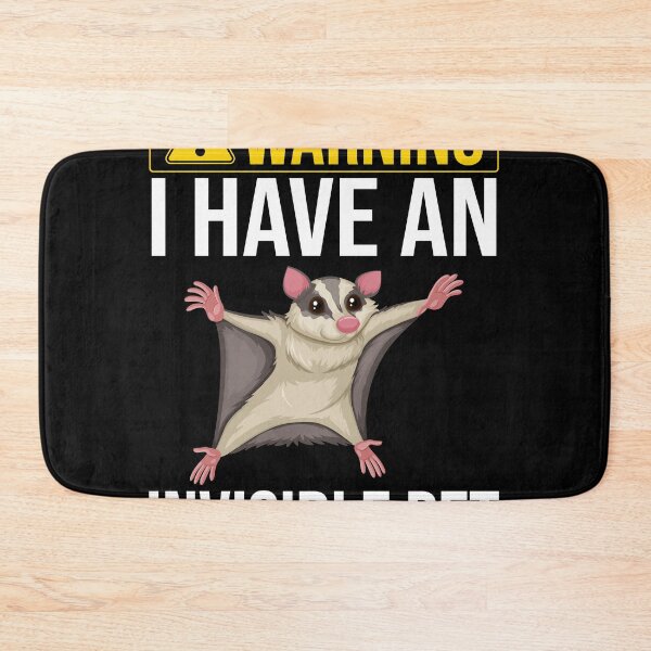 Item preview, Warning I Have An Invisible Pet - Funny Sugar Glider Lover designed and sold by MakeGoodChoices.