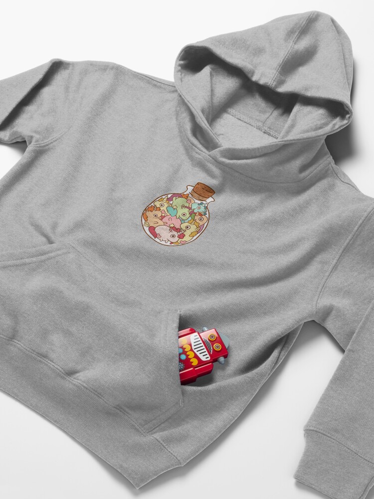 Alternate view of Bottle of Unicorns Kids Pullover Hoodie