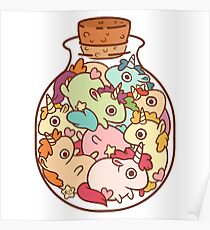 Póster Botella de unicornios
