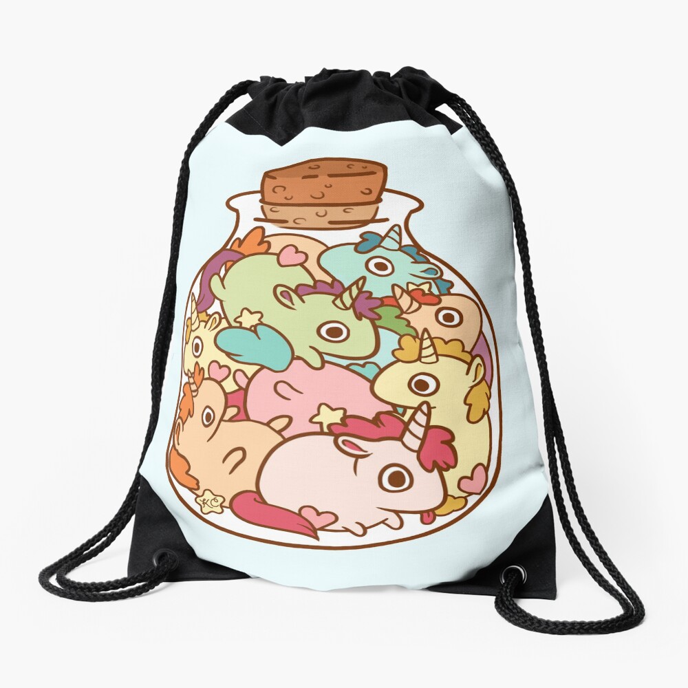 Bottle of Unicorns Drawstring Bag