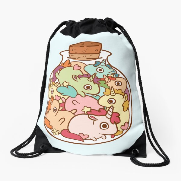 Bottle of Unicorns Drawstring Bag