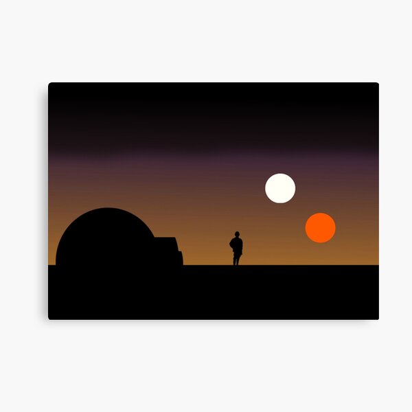 The Double Sunset... Canvas Print