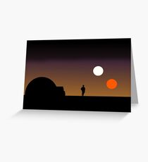 The Double Sunset... Greeting Card
