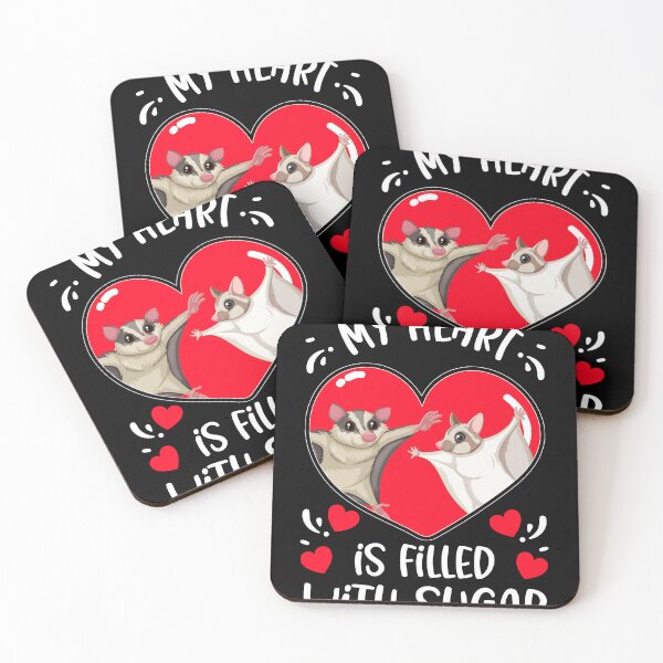Item preview, My Heart Is Filled With Sugar - Funny Sugar Glider Lover designed and sold by MakeGoodChoices.