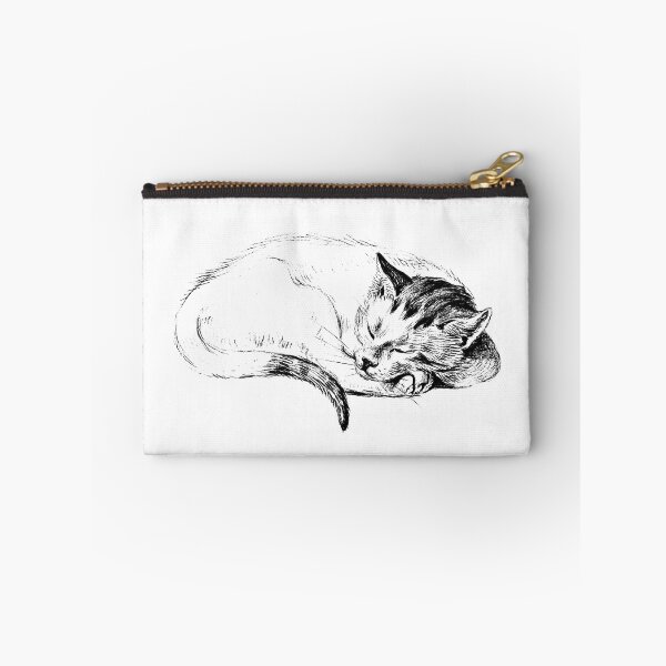 Item preview, Adorable Sleeping Cat: Edited Sketch of a Cat (1812) By Jean Bernard designed and sold by TeachUrb.