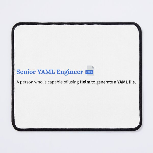 Item preview, Who is a senior yaml engineer?  designed and sold by cookieandcode.
