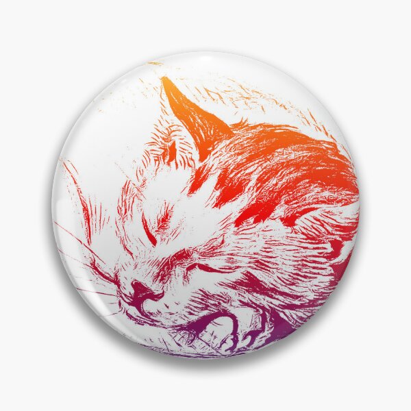 Item preview, Adorable Sleeping Cat: Edited  Bright Colored Version of Sketch of a Cat (1812) By Jean Bernard designed and sold by TeachUrb.
