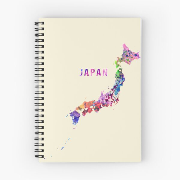 Item preview, Mapa de acuarela de Japón designed and sold by purplesparrow.