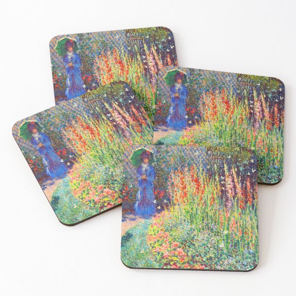 Item preview, Rounded Flower Bed Painting  by Claude Monet,claude monet garden,impressionism, impressionist,Monet artwork, Monet works, Monet garden painting, designed and sold by Tamas Das.