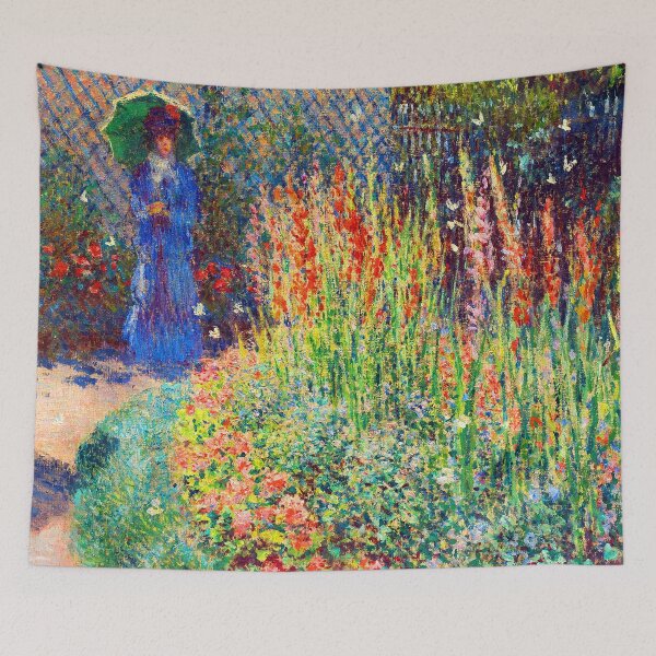 Item preview, Rounded Flower Bed Painting  by Claude Monet,claude monet garden,impressionism, impressionist,Monet artwork, Monet works, Monet garden painting, designed and sold by Tamas Das.