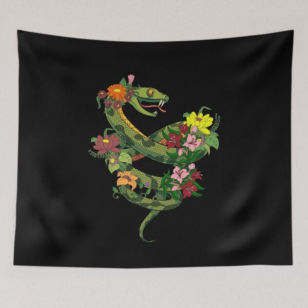 Item preview, Flowers Animal Reptile Lover Pet Botanical Snake designed and sold by bestshirtdesign.