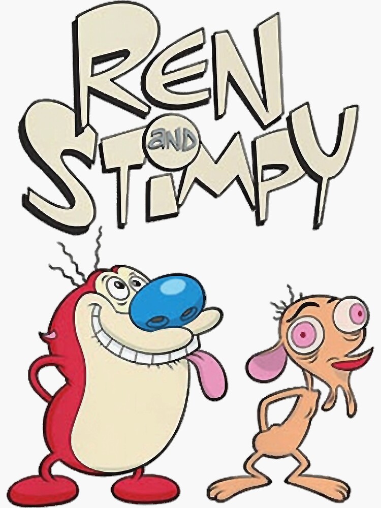 Ren And Stimpy Ren And Stimpy Funny Poster Sticker By Tudshaw01 Redbubble 8574