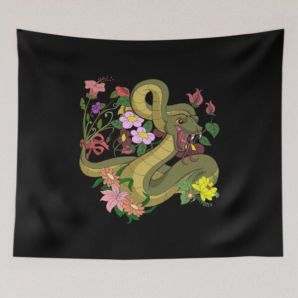 Item preview, Botanical Reptile Owner Pet Flowers Animal Snake designed and sold by bestshirtdesign.