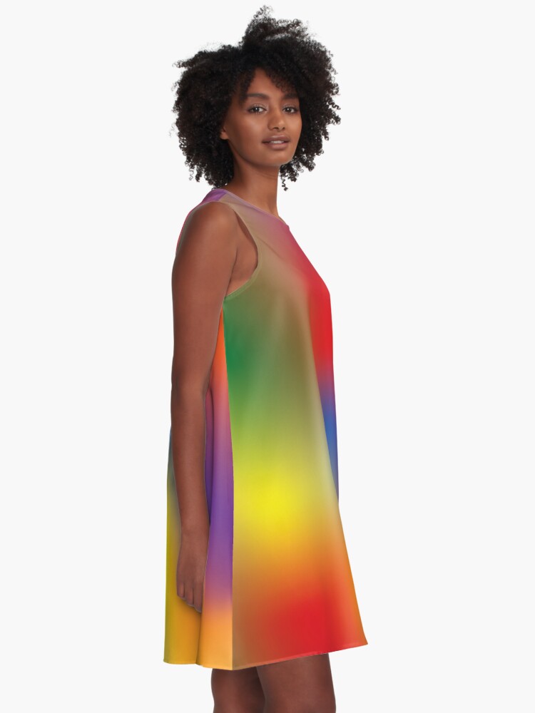 Alternate view of Colorful A-Line Dress