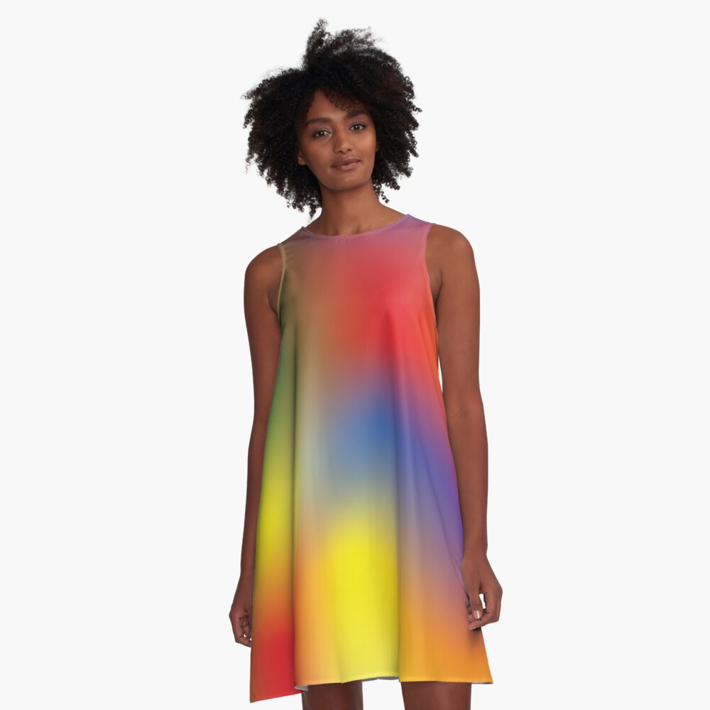 Colorful A-Line Dress