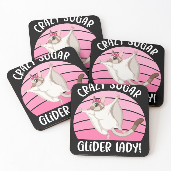 Item preview, Crazy Sugar Glider Lady - Funny Sugar Glider Mama Opossum designed and sold by MakeGoodChoices.