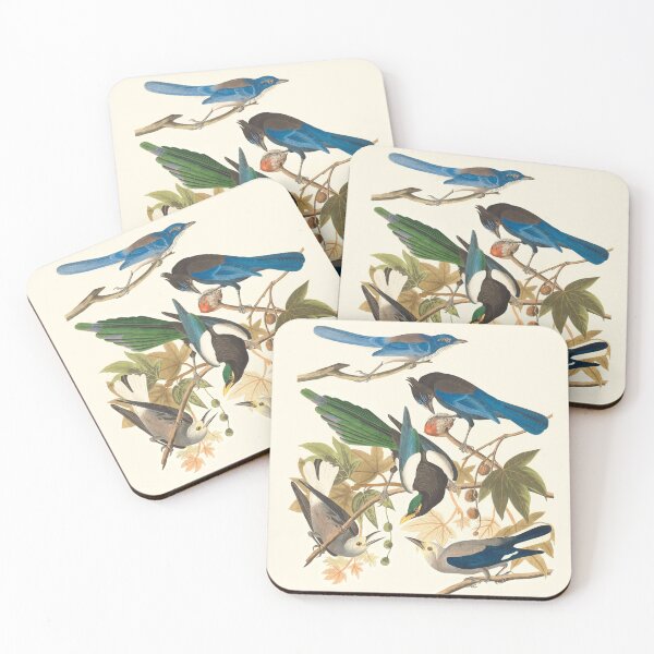Item preview, Yellow-billed magpie, Stellers jay, Ultramarine jay and Clark's crow designed and sold by linggalibrary.