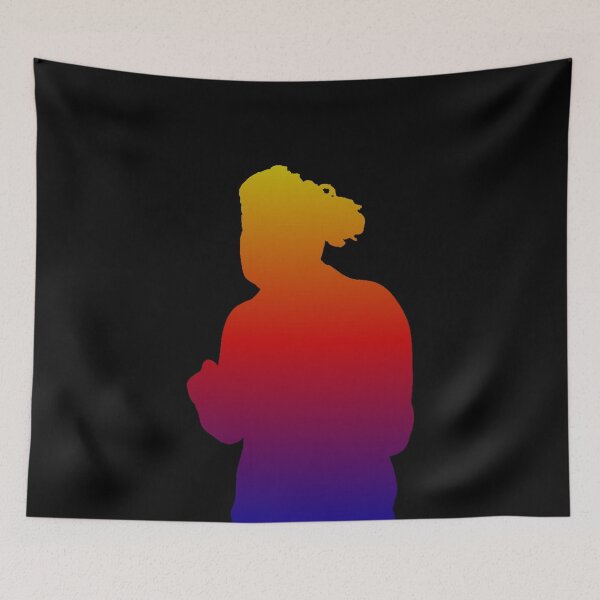 Item preview, Teachurb Anime Pose Colorful Fighter Silhouette Gamer Brand Streamer  designed and sold by TeachUrb.