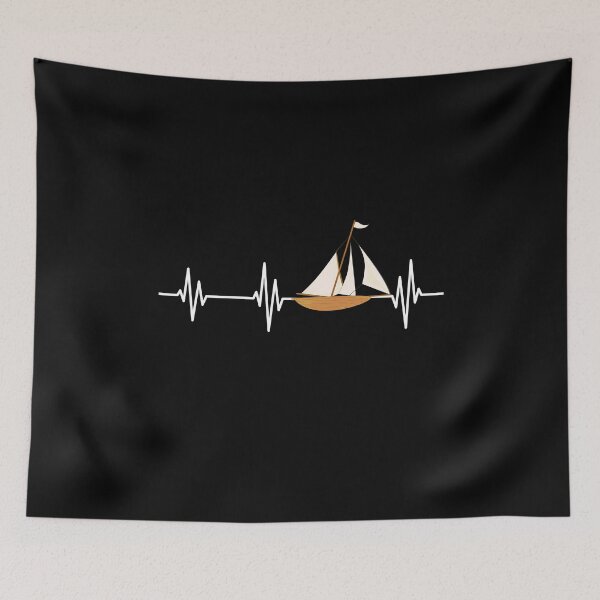 Item preview, Sea Lover Sailor Heartbeat Sail Boat Skipper Sailing designed and sold by bestshirtdesign.